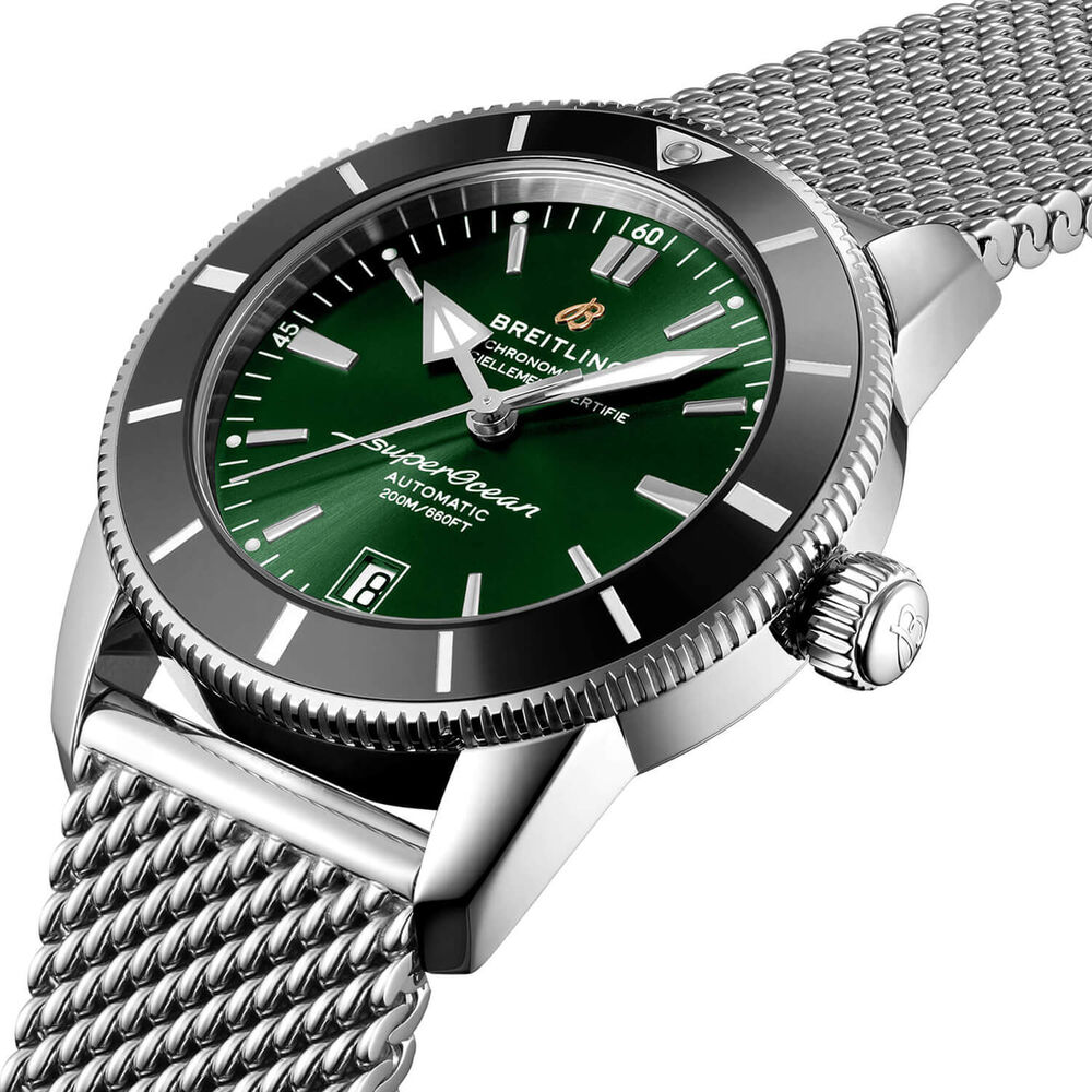 Breitling Superocean Heritage B20 Automatic 42mm Green Dial Steel Case Bracelet Watch