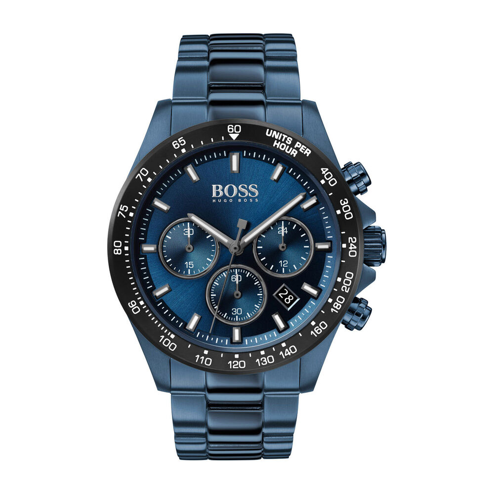 Hugo Boss Hero Sport Lux Blue Dial & Bracelet Men's Watch image number 0