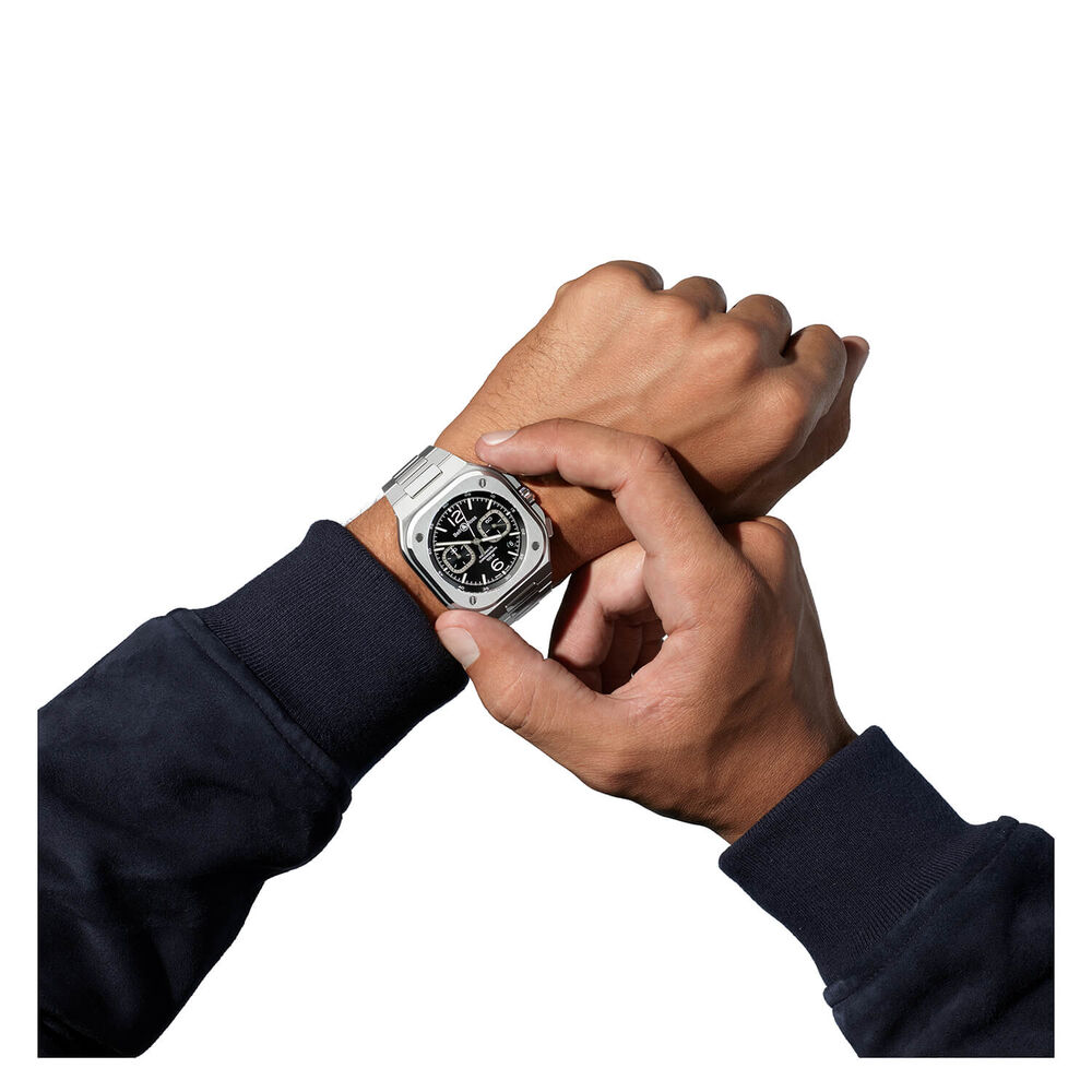 Bell & Ross BR05 Chrono Black Dial Steel Case Bracelet Watch image number 6