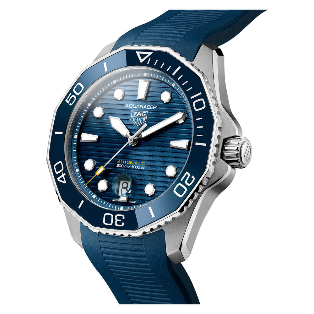 TAG Heuer Aquaracer Professional 300 Dial Bezel Steel Case Rubber Strap Watch