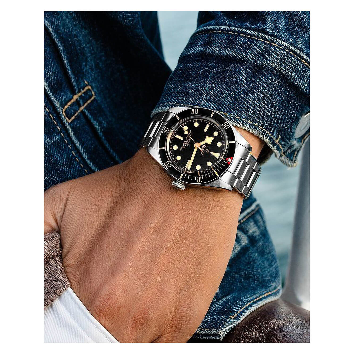 Tudor men's heritage black bay clearance invest