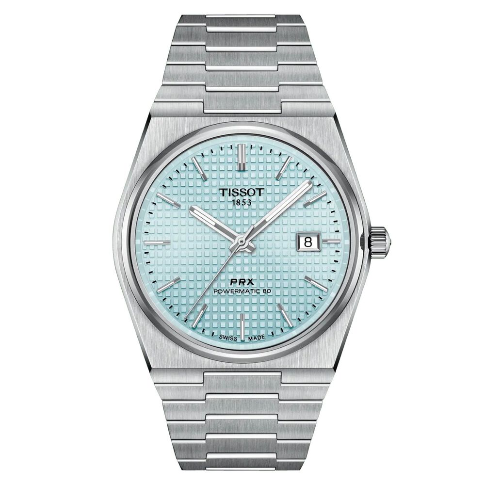 Tissot PRX Powermatic 80mm 40mm Ice Blue Dial Bracelet Watch image number 0