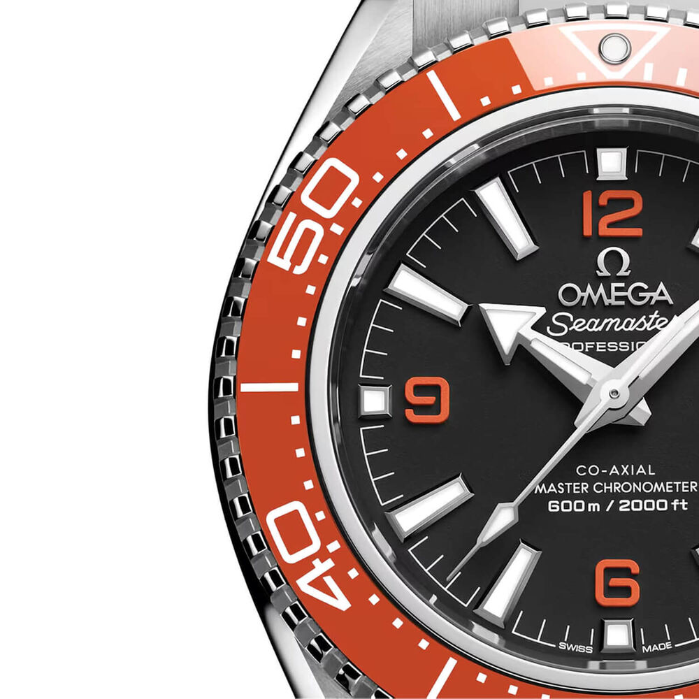 OMEGA Seamaster Planet Ocean 600M 42mm Black Dial Orange Bezel & Rubber Strap Watch