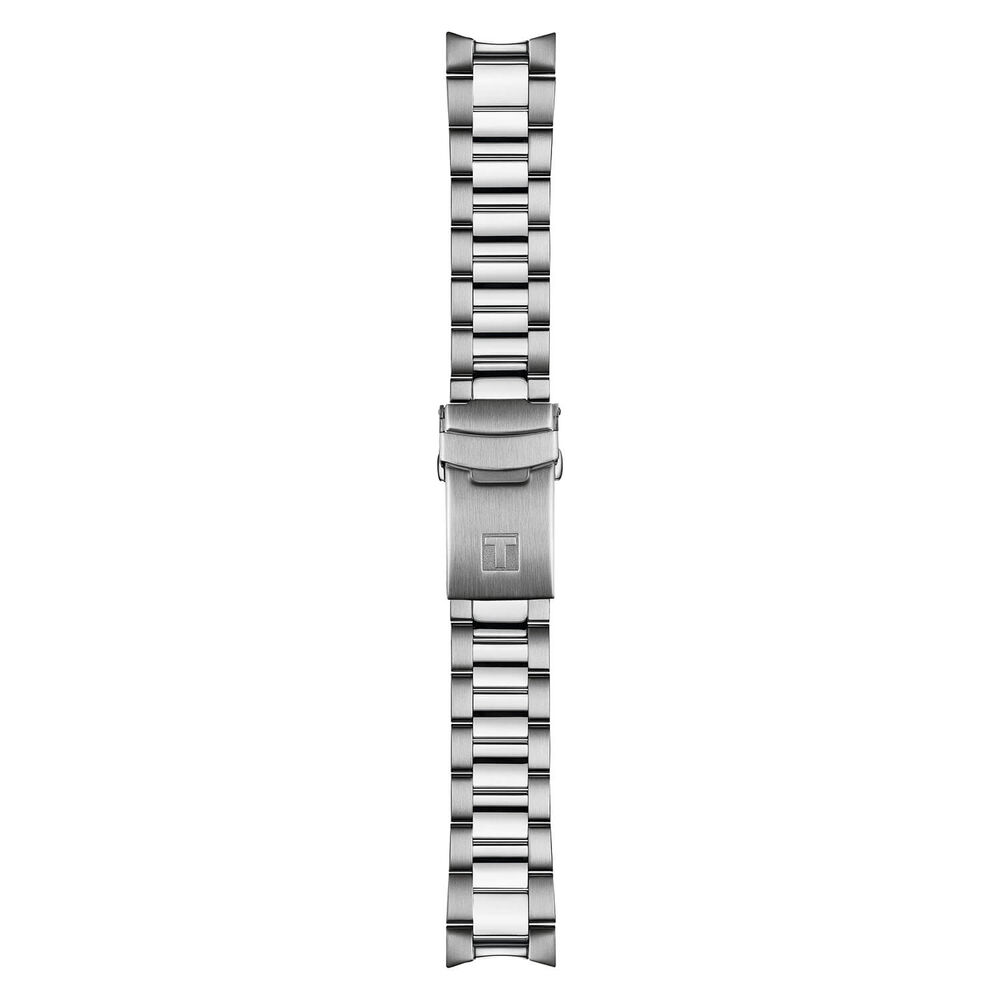 Tissot Seastar 1000 Quartz GMT 40mm Black Dial Black & Green Bezel Steel Bracelet Watch image number 6