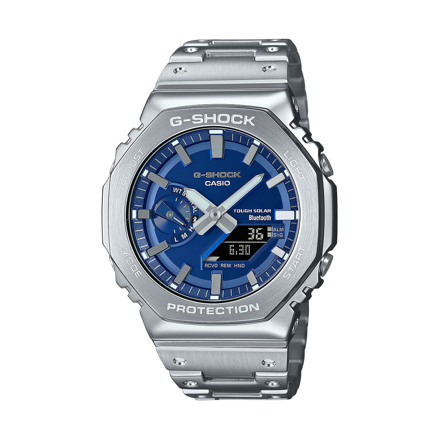 G-SHOCK Full Metal 49.8mm Blue Dial Steel Bracelet Watch