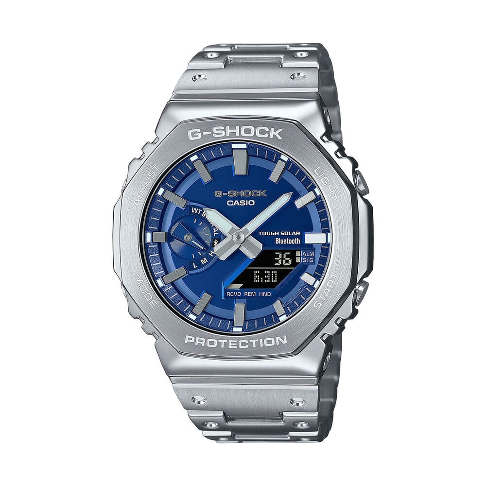G-SHOCK Full Metal 49.8mm Blue Dial Stainless Steel Bracelet Watch image number 0