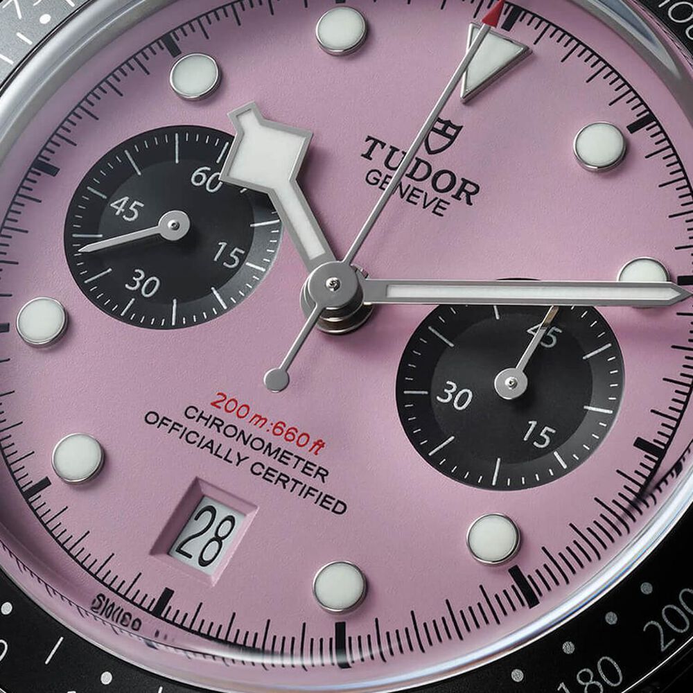 TUDOR Black Bay Chrono 41mm Pink Dial Steel Bracelet Watch image number 1