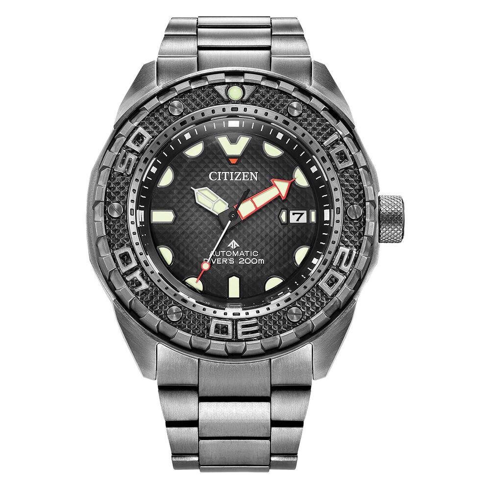 Citizen Promaster Dive Automatic Black Dial Steel Bracelet Watch image number 0