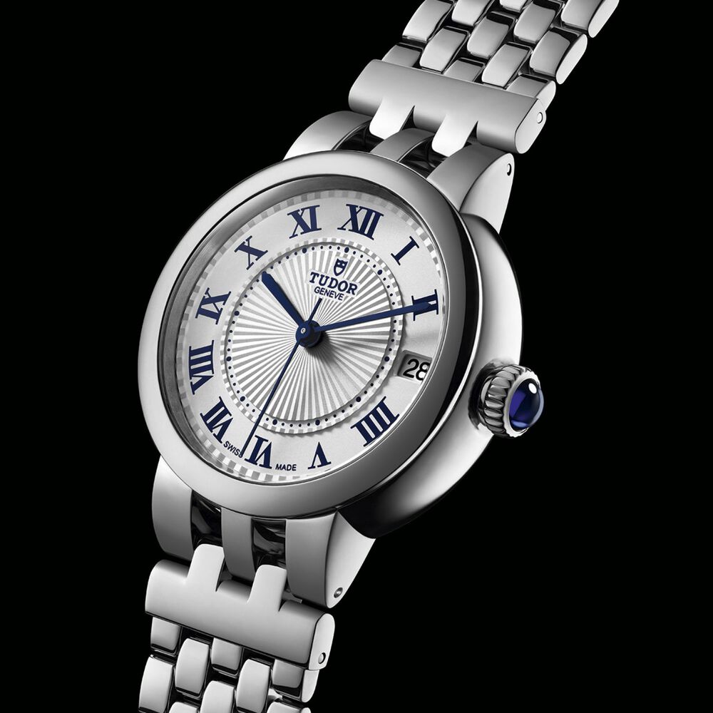 Tudor Clair de Rose 26mm White Dial Steel Bracelet Ladies' Watch image number 5