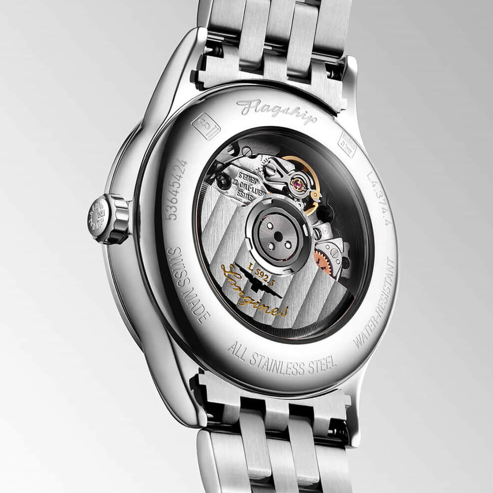 Longines Elegance Flagship Classic 30mm Blue Dial Steel Bracelet Watch image number 3