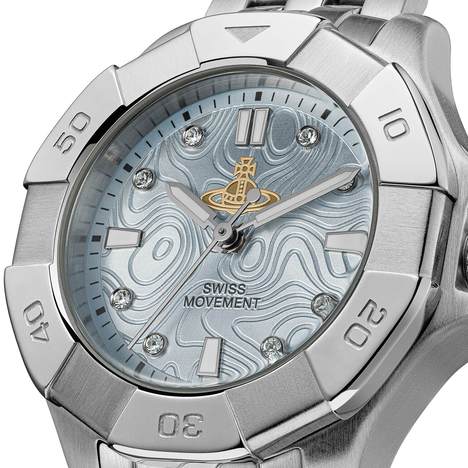 VW The Brompton 31mm Blue Dial Steel Bracelet Watch