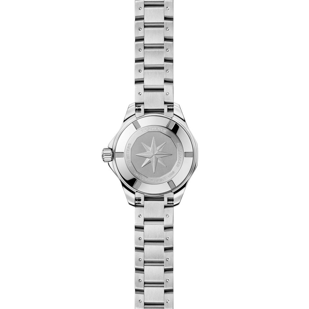 TAG Heuer Aquaracer Professional Solargraph 100 28mm Black Dial Diamonds Steel Bracelet Watch