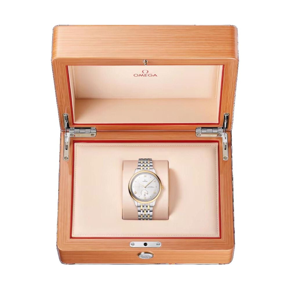 OMEGA De Ville Prestige 41mm Silver Dial 18k Yellow Gold & Steel Bracelet Watch image number 2
