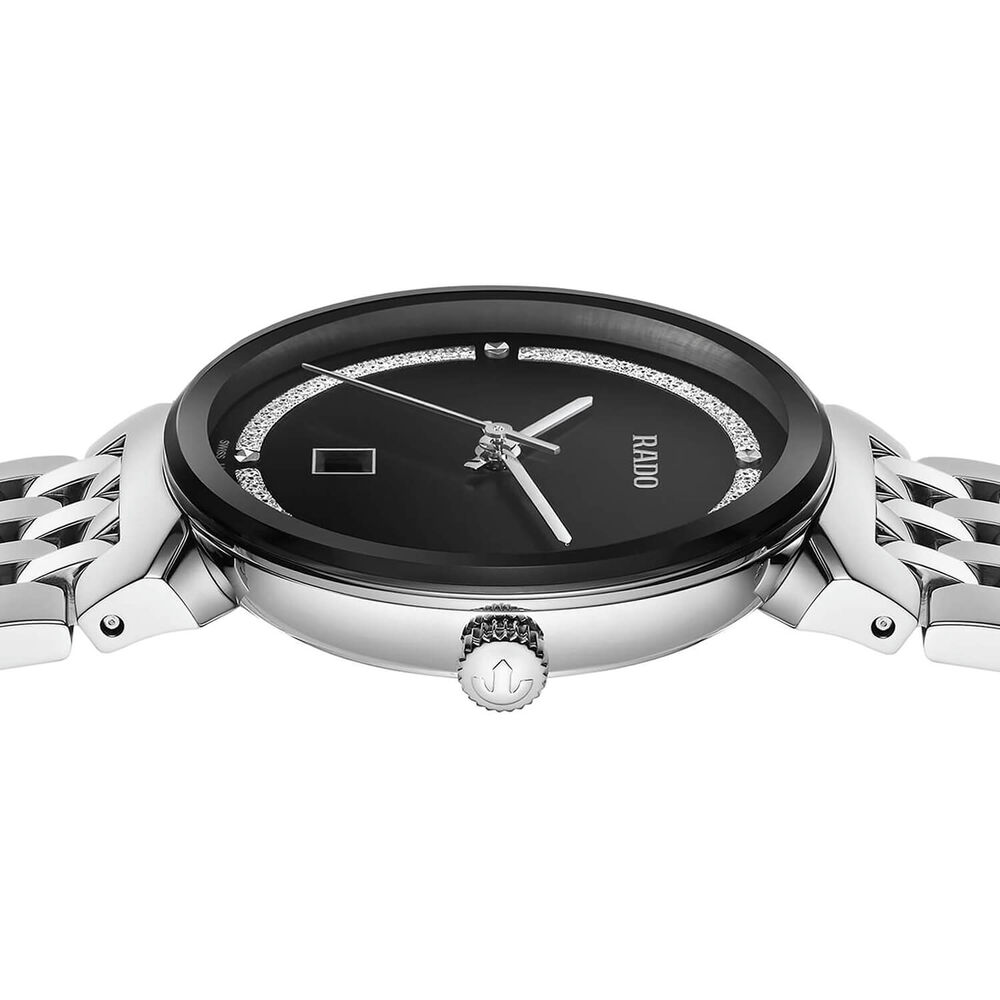 Rado Florence 30mm Black Dial Stainless Steel Bracelet Watch image number 2