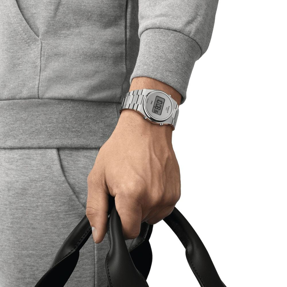 Tissot PRX Digital 40mm Silver Dial Steel Case Bracelet Watch image number 3