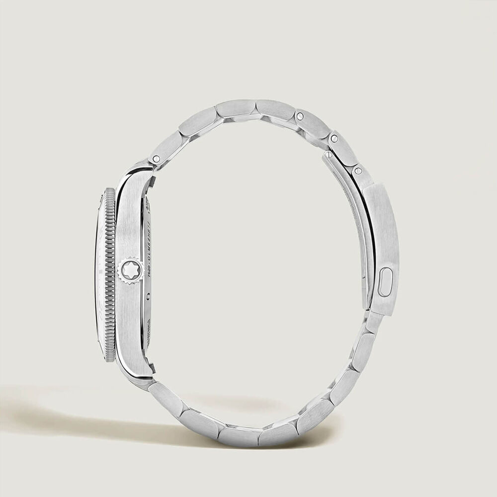 Montblanc Iced Sea Automatic Date 0 Oxygen 41mm White Dial Steel Bracelet Watch image number 3