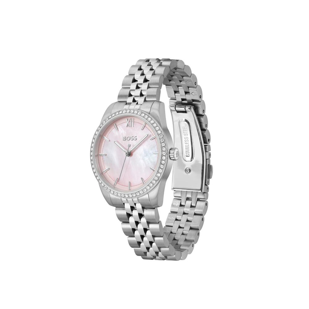 BOSS Graceful 32mm Pink Mother of Pearl Dial Steel Bracelet Watch