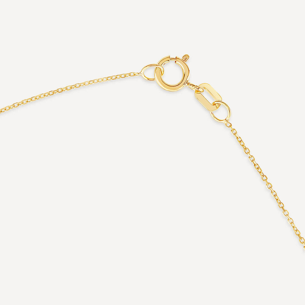 9ct Yellow Gold Polished Open Oval & Bar Chain Necklet image number 3