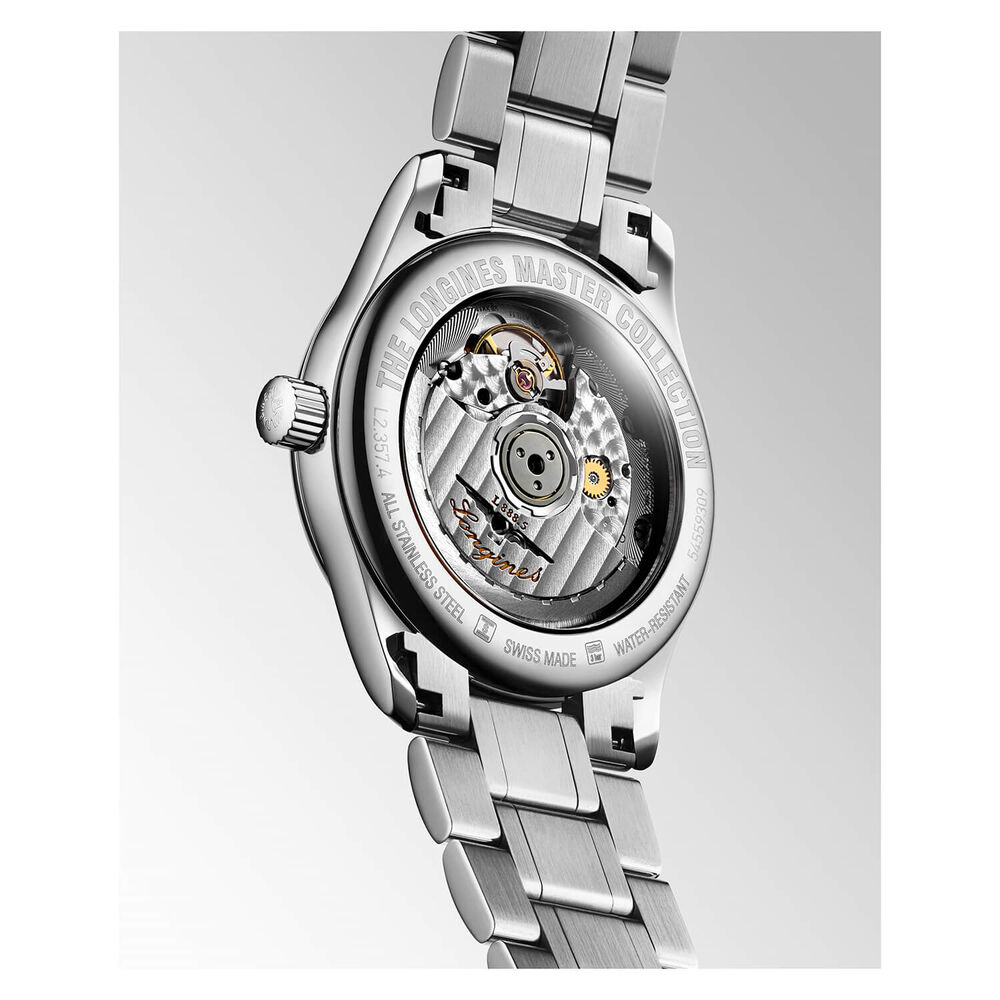 Longines Master Collection 34mm Diamond Dot Dial Bracelet Watch image number 1