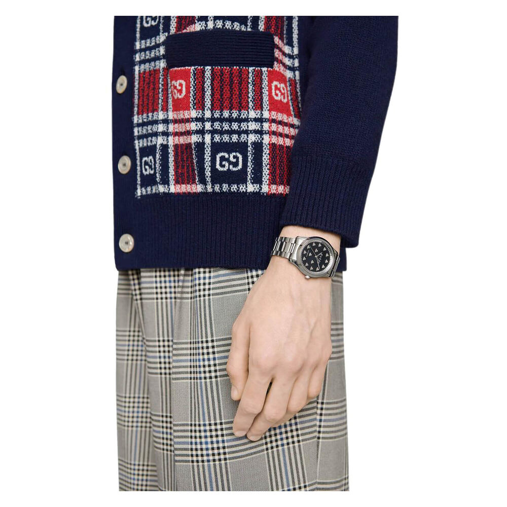 Gucci G-Timeless Automatic Black Dial Stainless Steel 38mm Unisex Watch image number 3