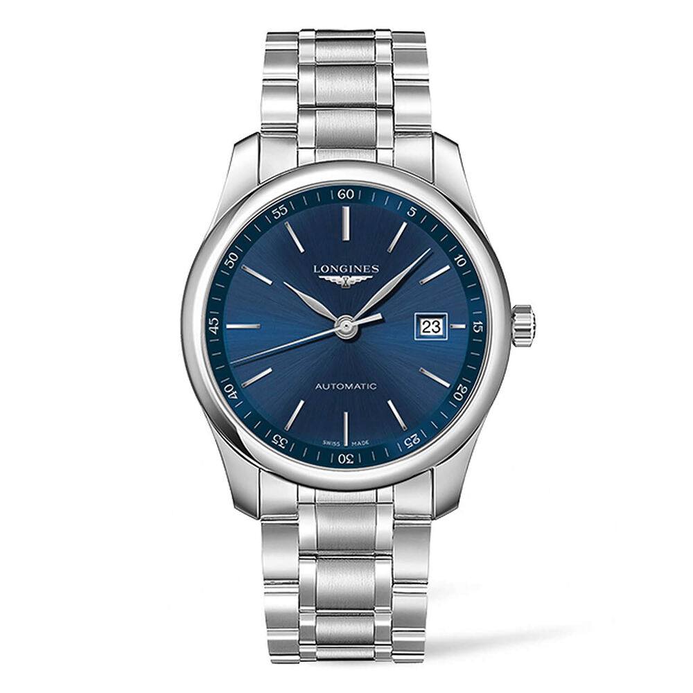 Longines Master Collection Steel and Navy-Blue Men's Watch image number 0