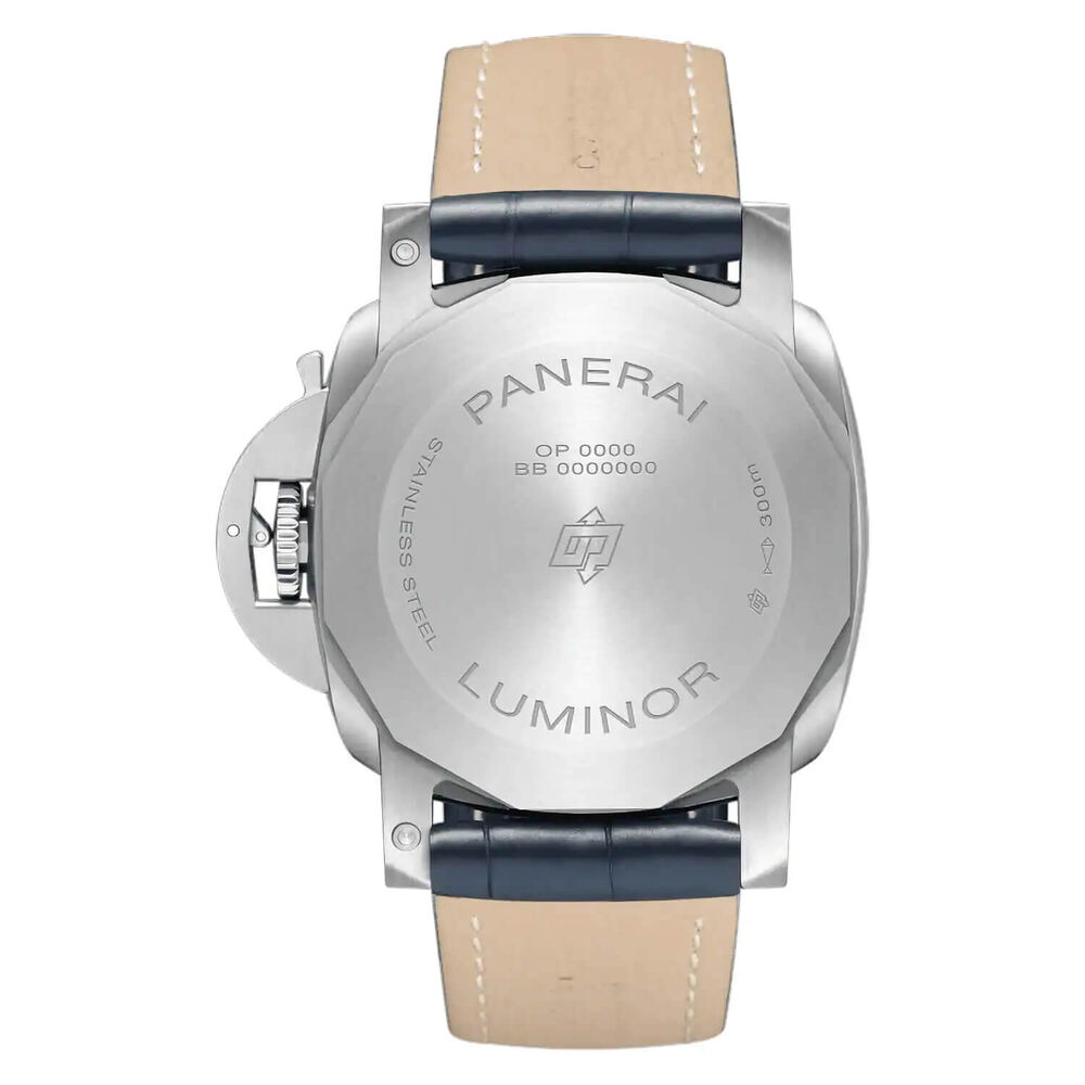 Panerai Luminor 44mm Marina Blue Dial Strap Watch