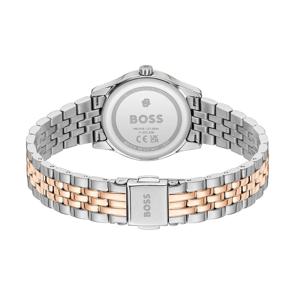 BOSS Graceful Mina 25mm Pink Dial Two Tone Stainless Steel Bracelet Watch image number 1