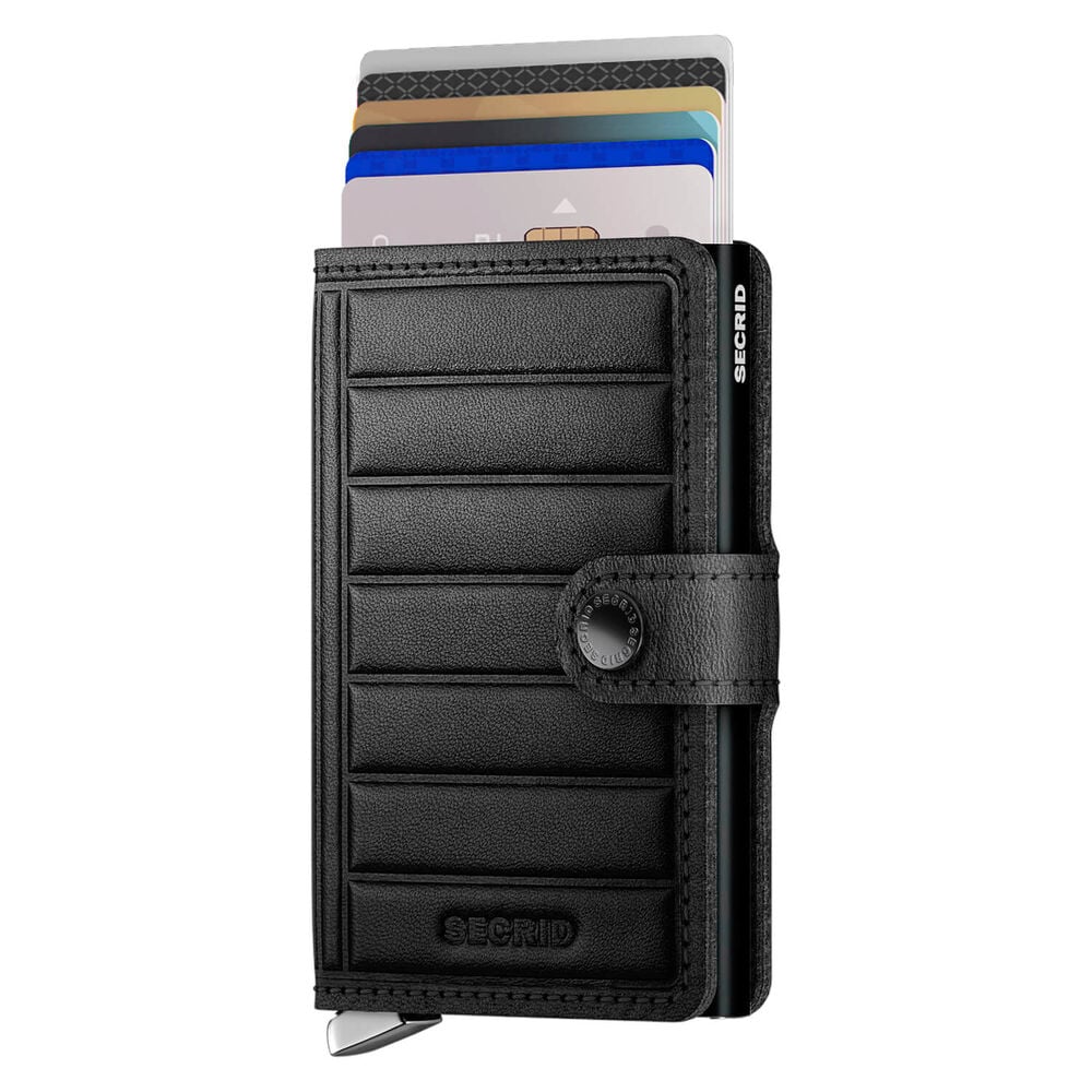 Secrid Emboss Lines Black Miniwallet image number 1