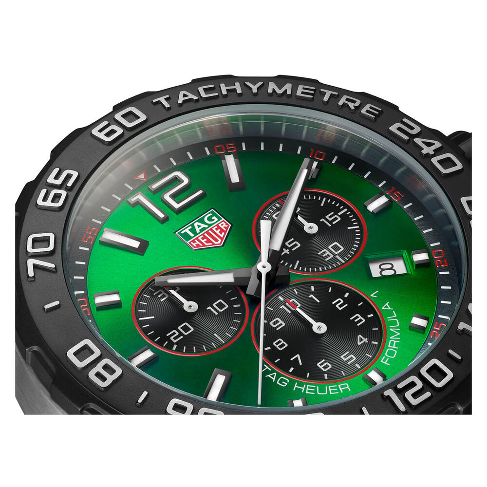TAG Heuer Formula 1 Chronograph 43mm Green Dial Watch