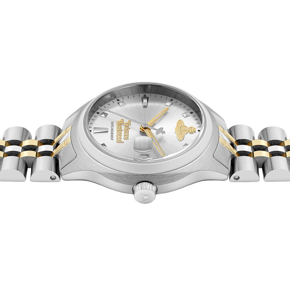 Vivienne Westwood Little Camberwell 29mm Silver Dial Two Tone Steel Bracelet Watch image number 3