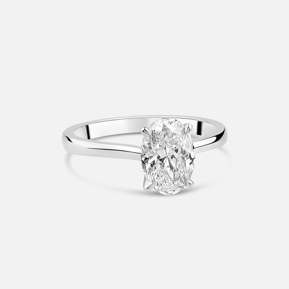 Born NOVA Platinum 1.50ct Oval Lab Grown Diamond Solitaire Ring