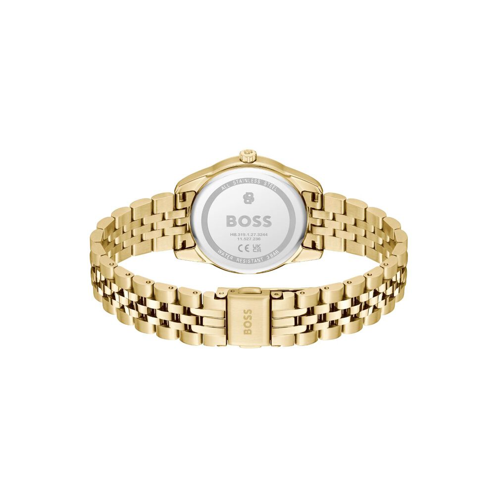 BOSS Graceful 32mm Green Mother of Pearl Dial Gold Tone Steel Bracelet Watch