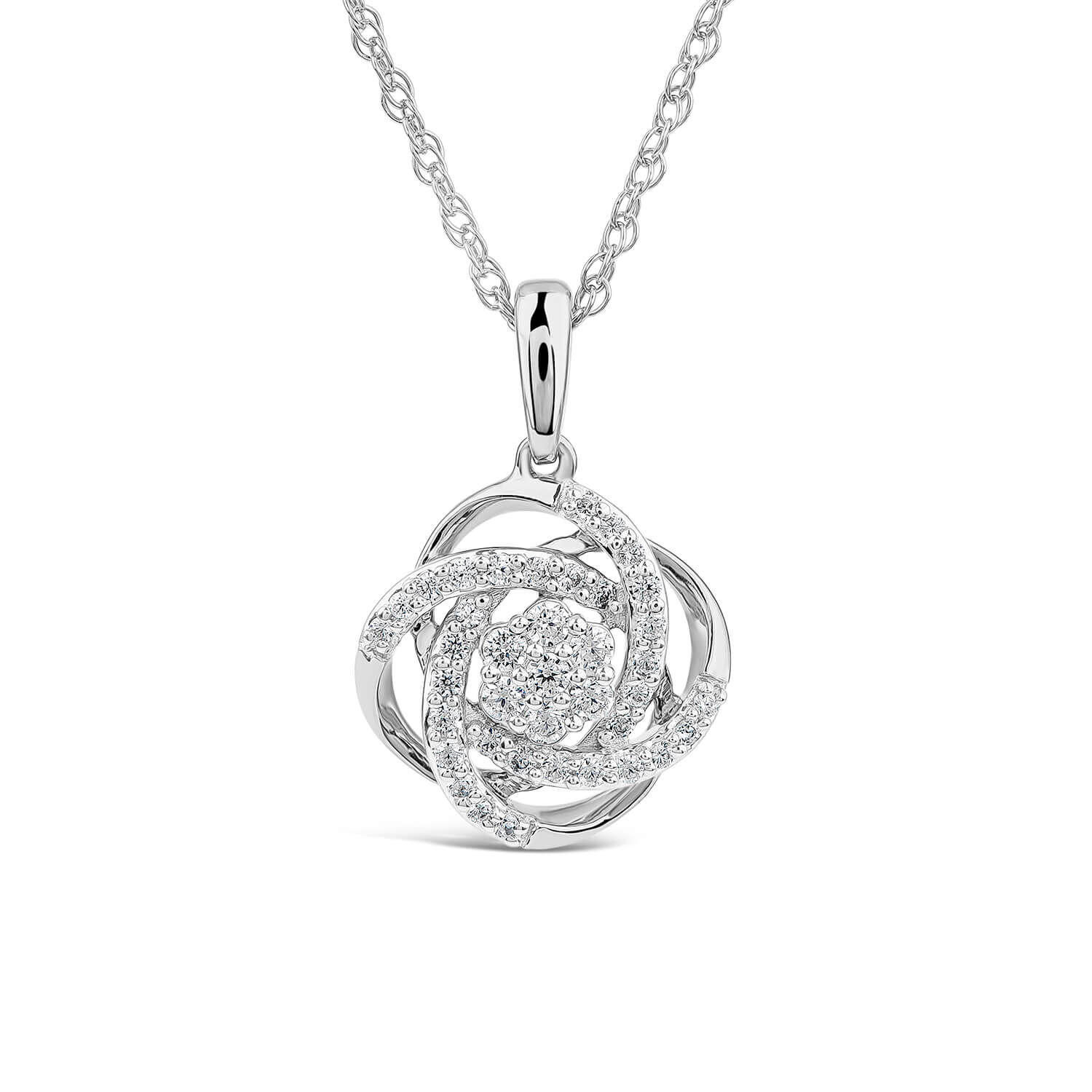 Diamond knot pendant online
