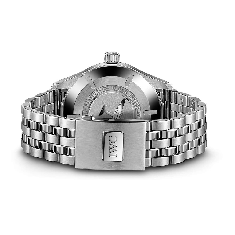 IWC Schaffhausen Pilot's Mark XX 40mm White Dial Steel Bracelet Watch image number 5