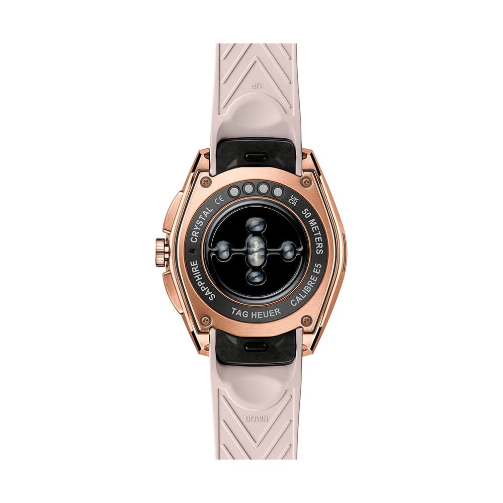 TAG Heuer Connected Calibre E5 Golden Bright Edition 40mm Dial Beige Rubber Strap Watch image number 4