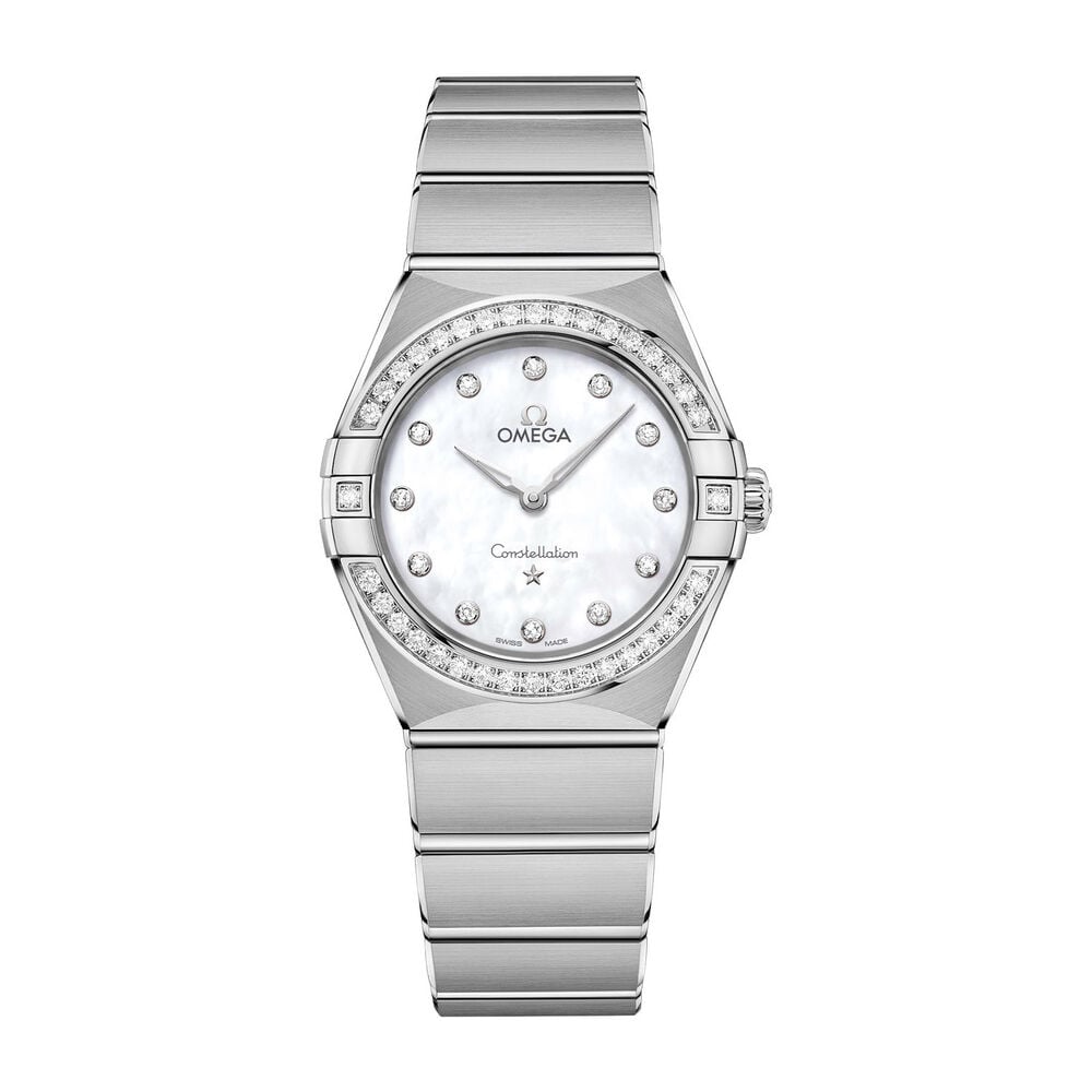 Omega Constellation Diamond & Pearl 28mm Ladies' Watch