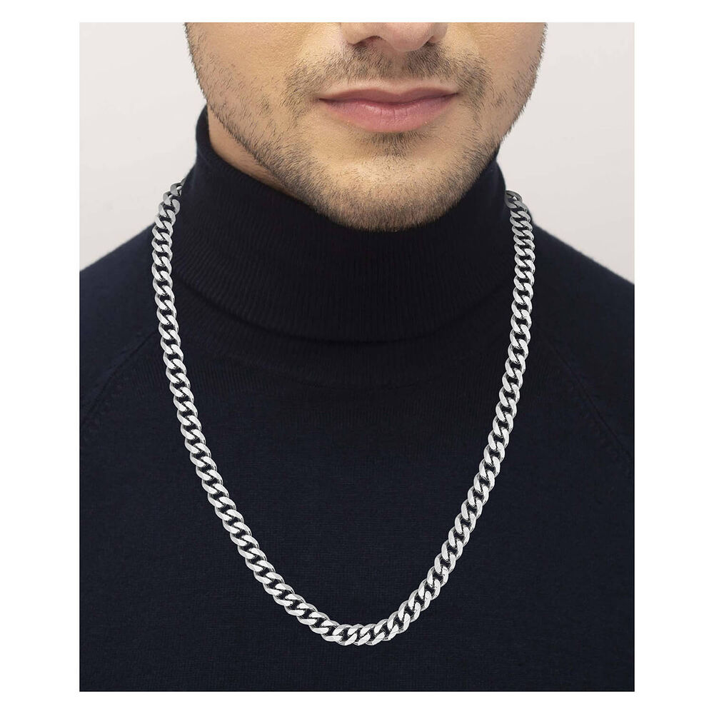 BOSS Gents Chain for Him Stainless Steel Necklace image number 3