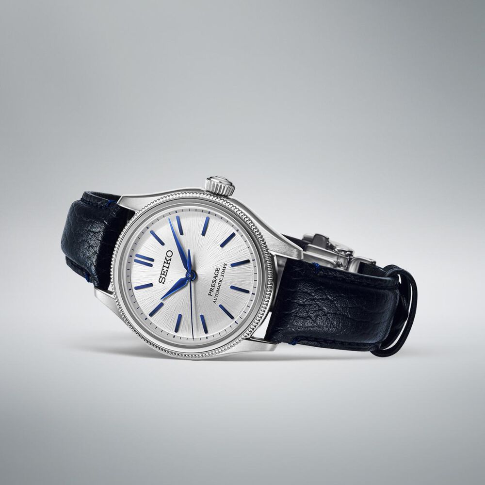 Seiko 145th Anniversary Presage Classic Series Limited Edition 'Shiro-neri' Leather Strap Watch