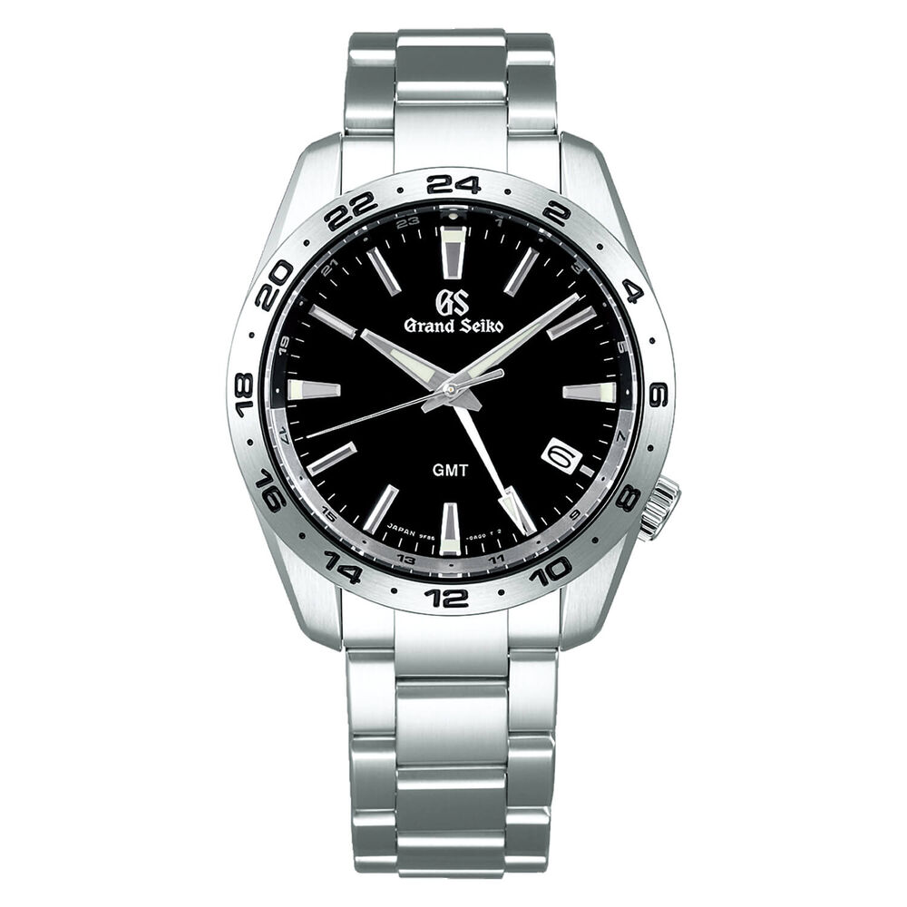 Grand Seiko Sport Quartz 39mm Black Dial Bracelet Watch