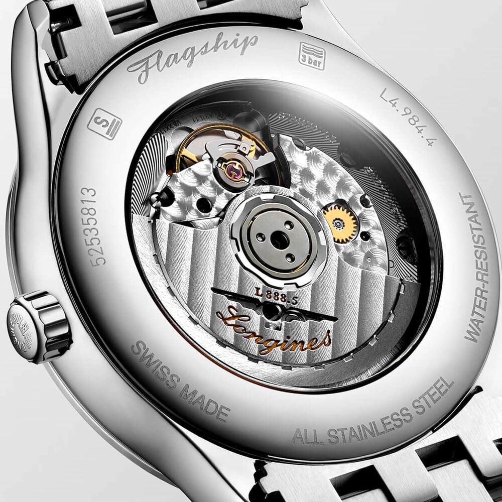 Longines Elegance Flagship Classic 40mm Blue Dial Steel Bracelet Watch image number 3