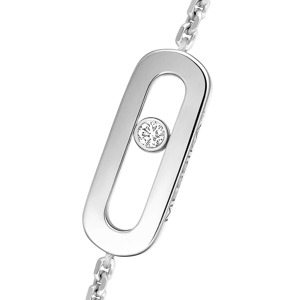 Messika Move Uno 0.02c Diamond White Gold Bracelet image number 2