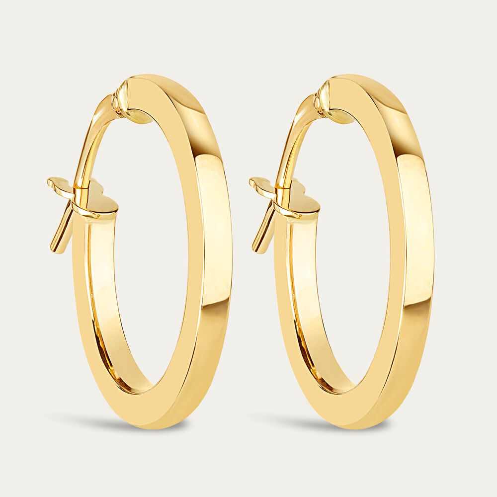 9ct Yellow Gold Round Earrings