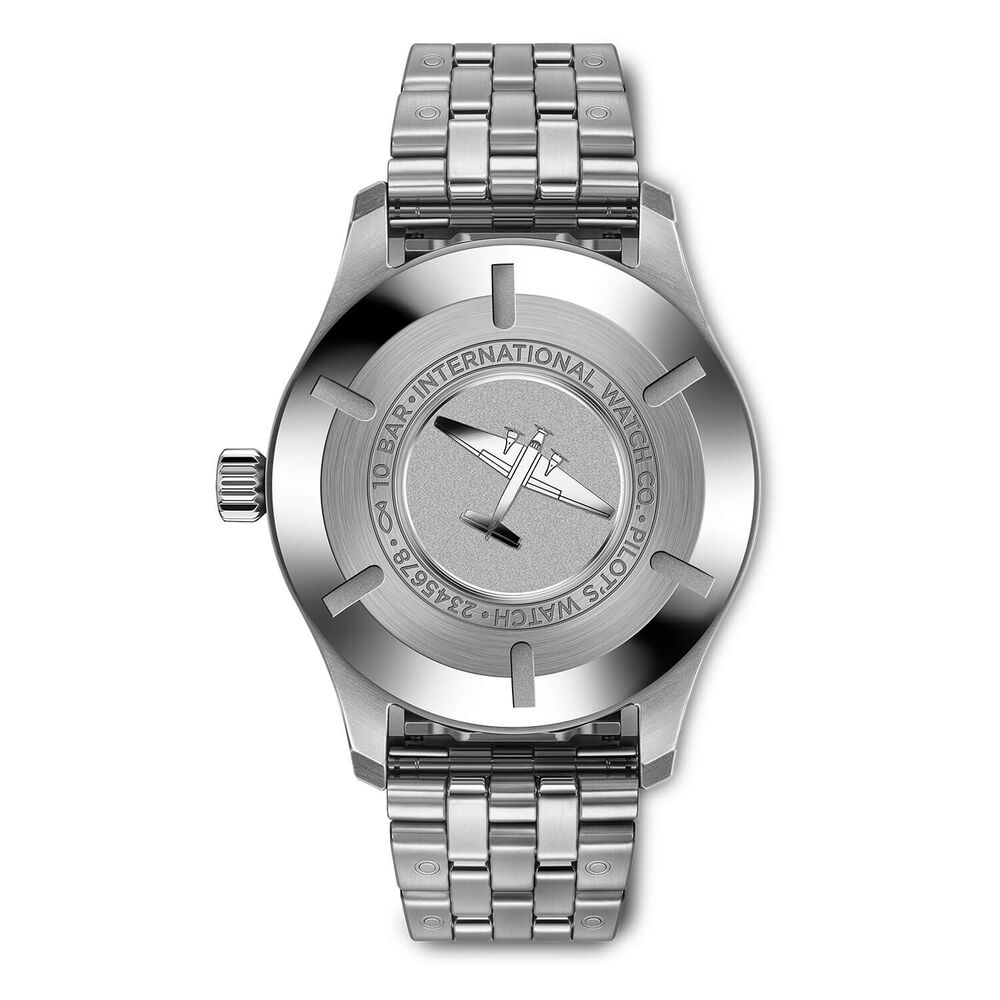 IWC Schaffhausen Pilot's Mark XX 40mm White Dial Steel Bracelet Watch image number 3
