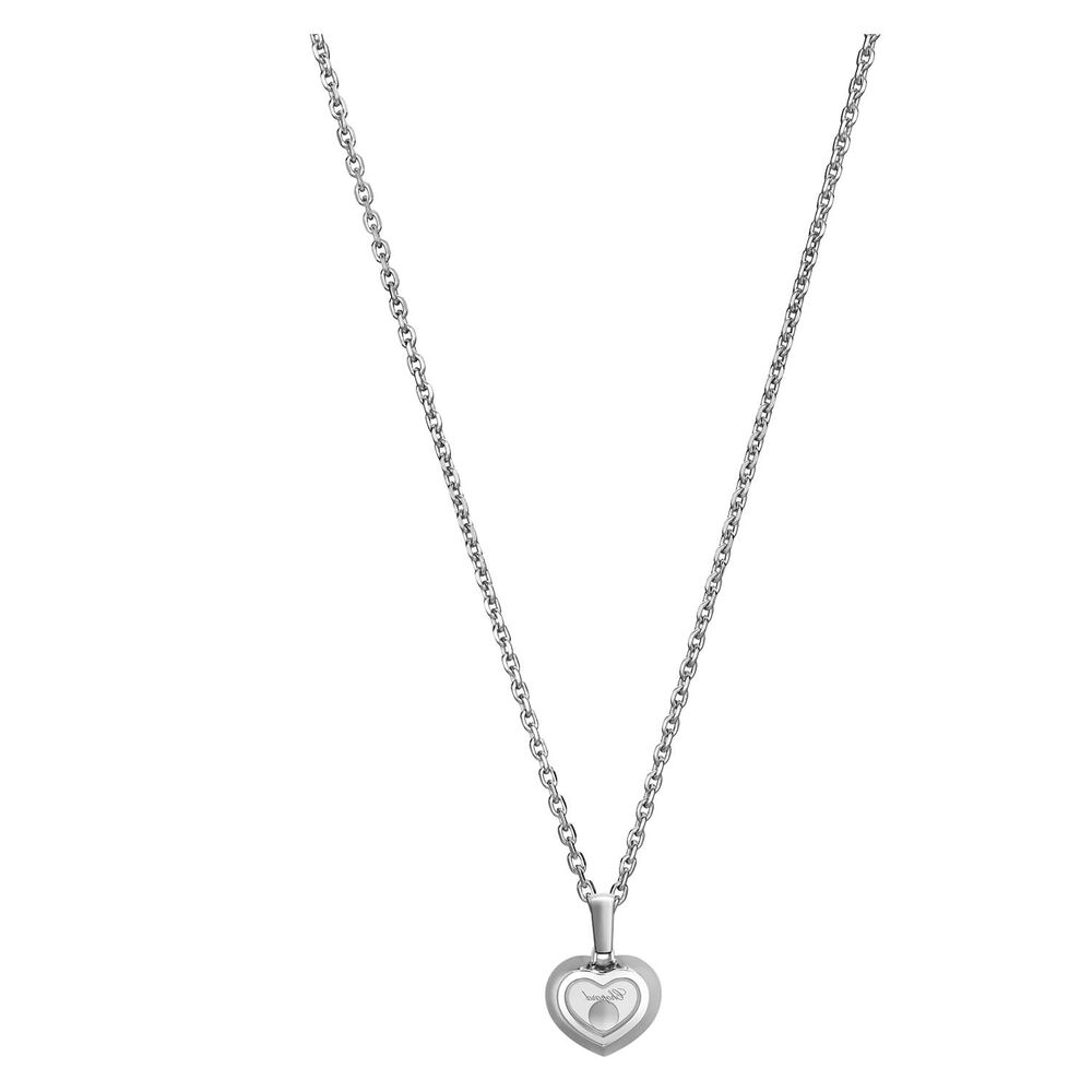Chopard Happy Diamonds Icons Heart 18ct White Gold 0.19ct Diamond Necklace image number 3