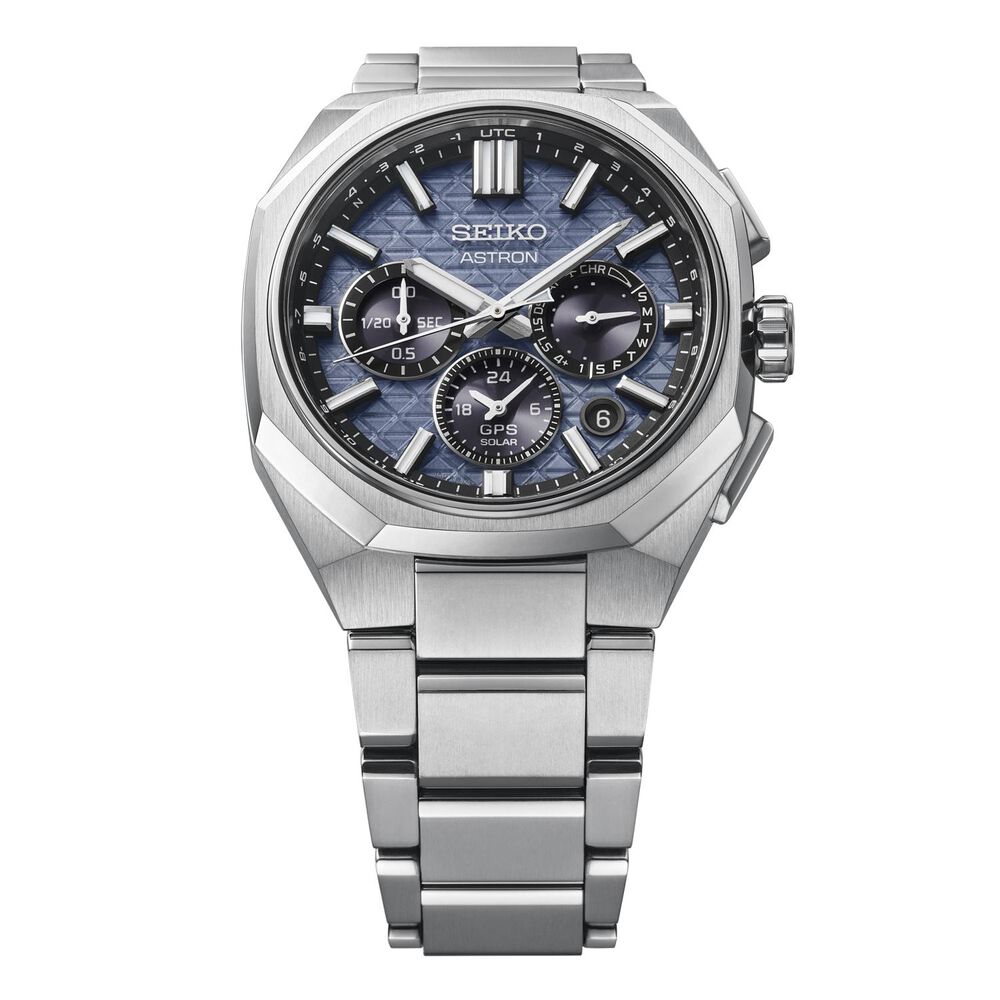 Seiko Astron 'Tesselate' 5X63 Nebula Grey Dial Titanium Bracelet Watch