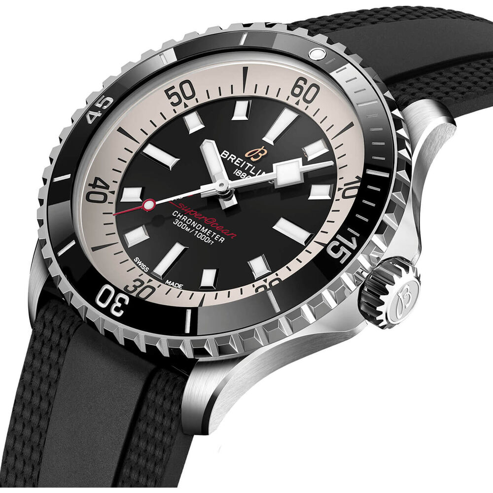 Breitling Superocean Automatic 44 Black Dial Strap Watch image number 1