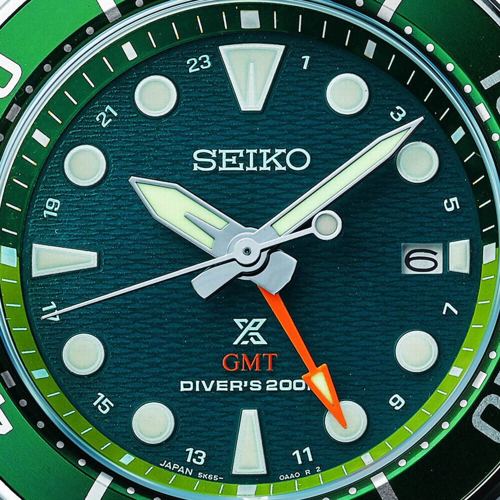 Seiko Prospex Sumo Diver GMT 45mm Green Dial Stainless Steel Case Watch