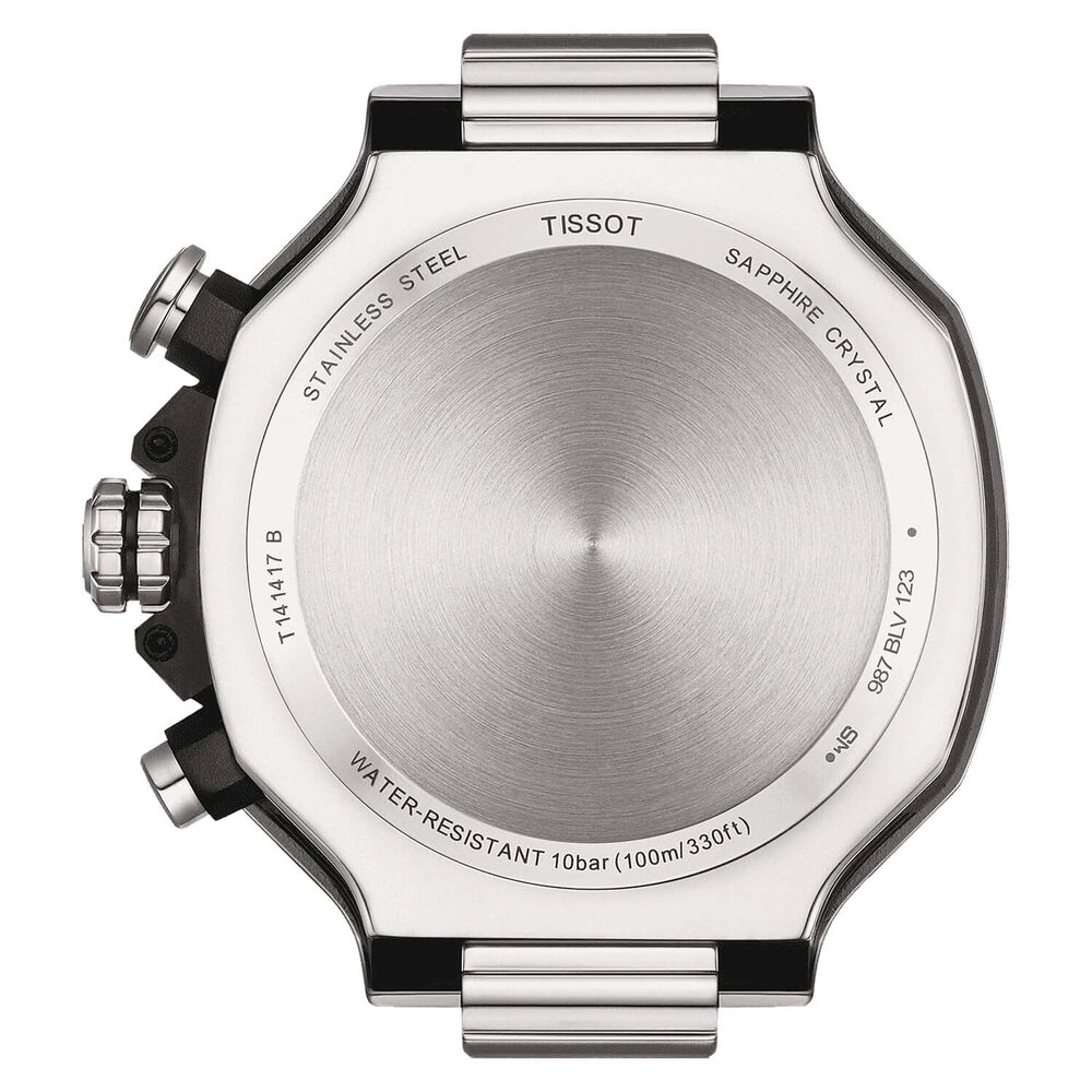 Tissot T-Race 45mm Blue Chrono Dial Steel Bracelet Watch image number 1