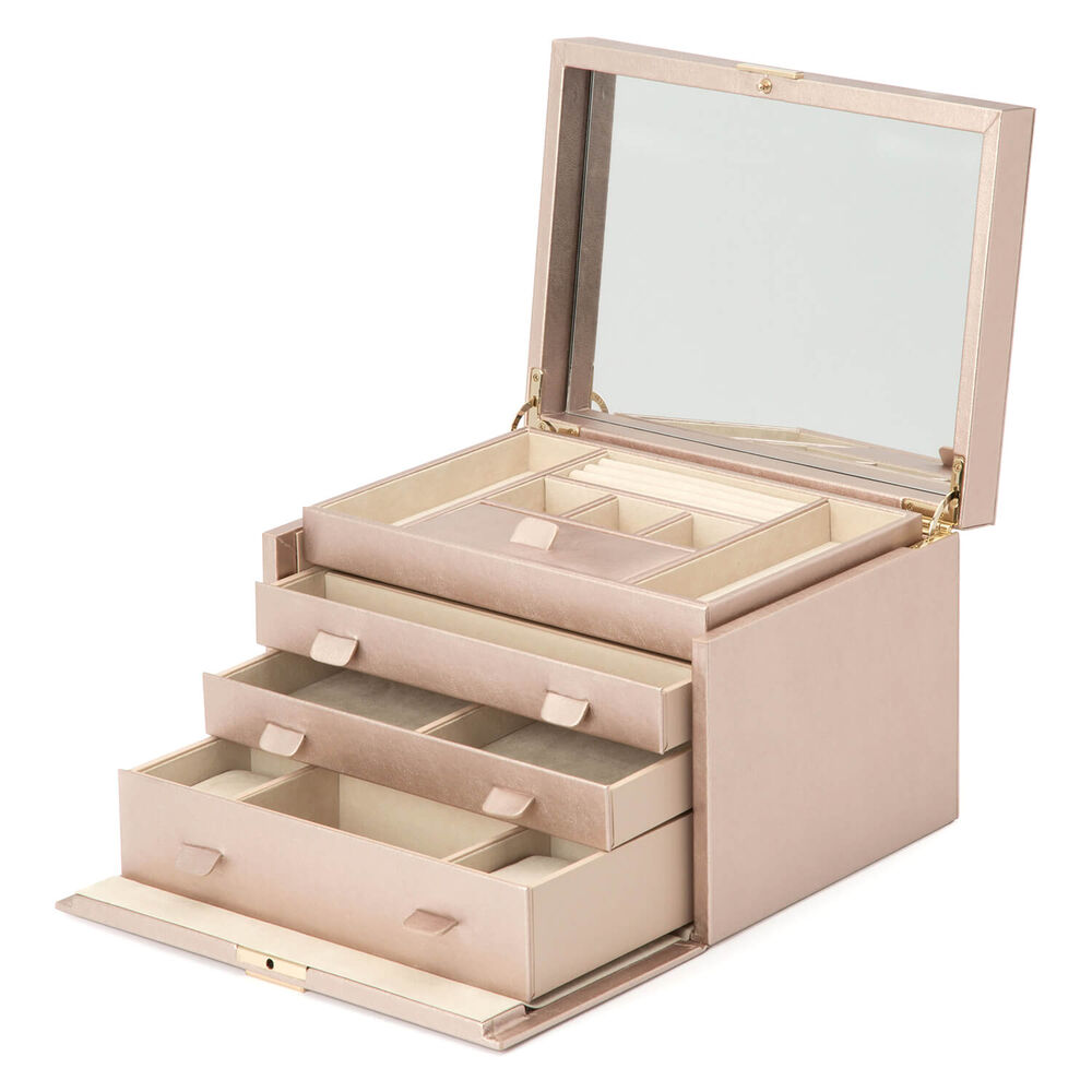 WOLF PALERMO Large Rose Gold Jewellery Case image number 2