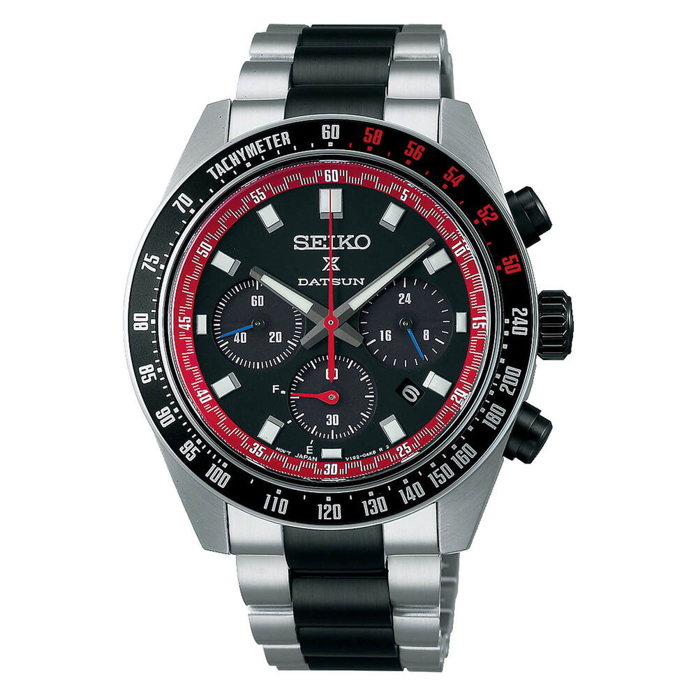 Seiko Prospex Solar Speedtimer x DATSUN Fairlady Z Limited Edition 41.4mm Dial Bracelet Watch
